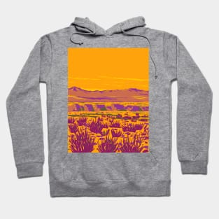 Atacama Desert in Argentina and Chile WPA Art Deco Poster Hoodie